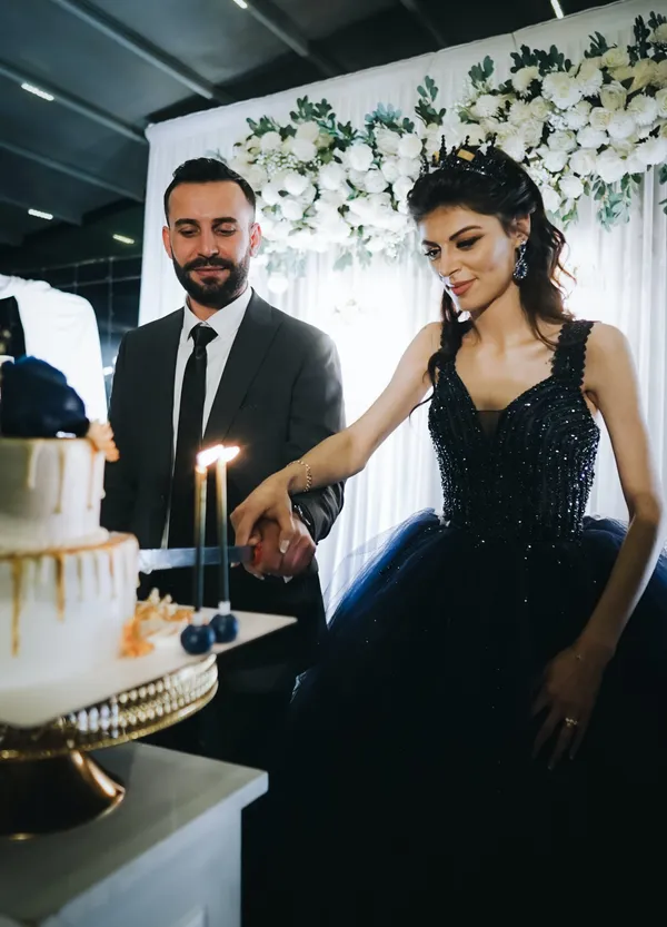 img of Elegant and Unconventional: Discover the Most Striking Black Wedding Dresses